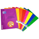 OXFORD OPENFLEX LABORATORY NOTEBOOK - A4 - Polypro cover - Stapled - Seyès Squares + Plain - 80 pages - Assorted colours - 100101186_1200_1677158233