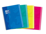 OXFORD CLASSIC INDEX BOOK - 17x22cm - Soft card cover - Twin-wire - 5x5mm Squares - 180 pages - Assorted colours - 100101192_1200_1677248801