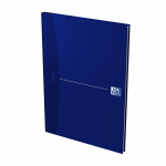OXFORD Essentials gebundenes Notizbuch - A4 - liniert - 96 Blatt - 90g/m² Optik Paper® - Kunststoffbeschichtetes Hardcover - blau - 100101292_1101_1662389534