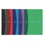 OXFORD Office Urban Mix Notebook - A4 – polypropenomslag – dobbel wire – linjert – 100 sider – SCRIBZEE®-kompatibel – assorterte farger - 100101523_1200_1599071585
