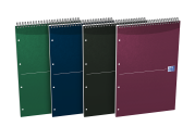 OXFORD Office Essentials Notepad - A4+ - Soft Card Cover - Twin-wire - 5mm Squares - 160 Pages - SCRIBZEE® Compatible - Assorted Colours - 100101664_1400_1685154472