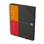 OXFORD International Cahier Meetingbook - A5+ - Couverture polypro - Reliure intégrale - Quadrillé 5mm - 160 pages - Compatible SCRIBZEE® - Gris - 100102104_1300_1686174714