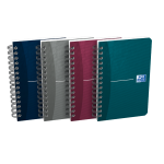 OXFORD Office Essentials Notitieboekje - 9x14cm - Soepele Kartonnen kaft - Dubbelspiraal - Geruit 5mm - 90 Vel - Assorti - 100102276_1400_1709630135