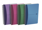 OXFORD Office Urban Mix Notebook - 11x17 cm – Omslag af polypropylen – Dobbeltspiral – Kvadreret 5x5 mm – 180 sider – Assorterede farver - 100102423_1400_1661421260