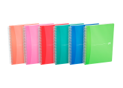 OXFORD Office My Colours Notebook - A5 - Polypropylene Cover - Twin-wire - 5mm Squares - 180 Pages - SCRIBZEE Compatible - Assorted Colours - 100102483_1400_1686163526