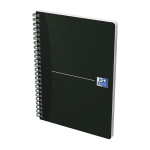 OXFORD Office Essentials Notebook - A5 –omslag i mjuk kartong – dubbelspiral - 5 mm rutor – 180 sidor – SCRIBZEE®-kompatibel – svart - 100102565_1300_1677208431