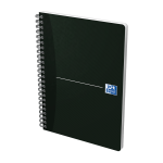 Oxford Office Essentials Spiralbuch - A5 - 5 mm kariert - 90 Blatt - Doppelspirale - Softcover - SCRIBZEE® kompatibel - Schwarz - 100102565_1300_1686155852