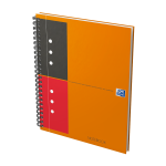 OXFORD International doppelspiralgebundenes Notebook - A5+ - liniert - 80 Blatt - Optik Paper® - 10-fach gelocht - SCRIBZEE® kompatibel - Deckel aus kunststoffbeschichtetem Karton - orange - 100102680_1300_1686167410