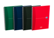 OXFORD Office Essentials A-Z Address Book - A4 - Hardback Cover - Twin-wire - Specific Ruling - 144 Pages - Assorted Colours - 100102783_1400_1686193887