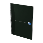 OXFORD Office Essentials Notebook - A4 - Soft Card Cover - Twin-wire - Ruled - 180 Pages - SCRIBZEE Compatible - Black - 100102931_1300_1686159349