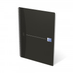 OXFORD Office Essentials Notebook - A4 - Soft Card Cover - Twin-wire - Ruled - 180 Pages - SCRIBZEE Compatible - Black - 100102931_1301_1583238369
