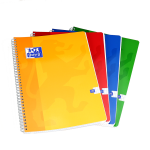 OXFORD CLASSIC NOTEBOOK - A4 - Soft card cover - Twin-wire - 5x5mm Squares - 180 pages - Assorted colours - 100102988_1200_1686098328