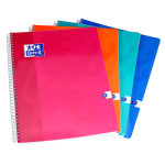 OXFORD CLASSIC NOTEBOOK - 24x32cm - Soft card cover - Twin-wire - 5x5mm Squares- 180 pages - Assorted colours - 100103050_1200_1686098338