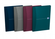 Oxford Office Essentials notesbog - A5 – Hårdt omslag – Hård ryg – Linjeret – 192 sider – Assorterede farver - 100103072_1400_1662366008