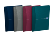 Oxford Office Essentials notatbok - A5 – hardt omslag – innbundet – linjert – 192 sider – assorterte farger - 100103072_1400_1686193963
