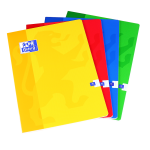OXFORD CLASSIC NOTEBOOK - A4 - Soft card cover - Stapled - Seyès Squares - 48 pages - Assorted colours - 100103078_1200_1686098343