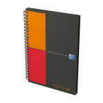 OXFORD International Addressbook - A5 - Polypropylene Cover - Twin-wire - Specific Ruling - 144 Pages - Grey - 100103165_1300_1686168672
