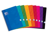OXFORD CLASSIC NOTEBOOK - A4 - Soft card cover - Twin-wire - Seyès Squares - 100 pages - Assorted colours - 100103584_1200_1676911584