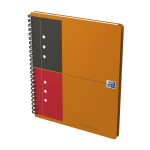 OXFORD International Activebook - A5+ - Polypropylene Cover - Twin-wire - Narrow Ruled - 160 Pages - SCRIBZEE® Compatible - Orange - 100104067_1300_1685152128