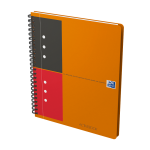 OXFORD International Activebook - A5+ – Omslag af polypropylen – Dobbeltspiral – Tæt linjeret – 160 sider – SCRIBZEE®-kompatibel – Orange - 100104067_1300_1686173295