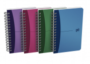 OXFORD Office Urban Mix Notebook - 9x14cm - Polypropylene Cover - Twin-wire - 5mm Squares - 180 Pages - Assorted Colours - 100104117_1400_1659112471