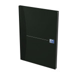 OXFORD Essentials gebundenes Notizbuch - A4 - 5mm kariert - 96 Blatt - Optik Paper® - Kunststoffbeschichtetes Hardcover - schwarz - 100104227_1300_1677233673