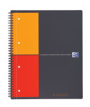 OXFORD International Activebook - A4+ - Tapa de plástico - Espiral doble - 5x5 - 80 Hojas - Compatible con SCRIBZEE - Gris - 100104329_1101_1583238888