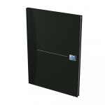 Oxford Office Essentials notesbog - A4 – Hårdt omslag – Hård ryg – kvadreret 5x5 mm – 192 sider – Sort - 100105183_1300_1654589478