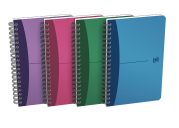 OXFORD Office Urban Mix Notebook - 11x17cm –polypropenomslag – dubbelspiral – linjerad – 180 sidor – blandade färger - 100105213_1400_1686189507