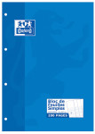 OXFORD CLASSIQUE BLOC FEUILLES SIMPLES - A4 - Grands carreaux Seyès - 200 pages perforées - 100105239_1100_1583239236