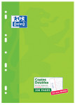 OXFORD CLASSIC DOUBLE SHEETS - A4 - Cardboard Box - 5x5mm squares with margin - 200 punched pages - 100105678_1100_1583239386