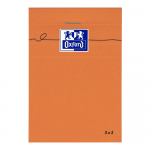 Oxford Bloc-Notes Orange - A7 - Couverture Enduite - Agraphé - Petits carreaux 5x5 - 160 Pages -  Orange - 100106275_1100_1631695535