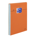 Oxford Bloc-Notes Orange - A7 - Couverture Enduite - Agrafé - Petits carreaux 5x5 - 160 Pages -  Orange - 100106275_1300_1686152196