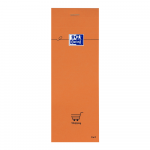 OXFORD Orange Shopping List Notepad - 7,4x21cm - Stapled - Coated Card Cover - 5mm Squares - 160 Pages - Orange - 100106276_1100_1631695538
