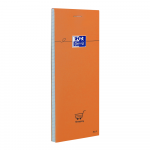 OXFORD Orange Shopping List Notepad - 7,4x21cm - Stapled - Coated Card Cover - 5mm Squares - 160 Pages - Orange - 100106276_1300_1631695541