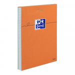 OXFORD Orange Notepad - 8,5x12cm - Stapled - Coated Card Cover - 5mm Squares - 160 Pages - Orange - 100106277_1300_1631695556