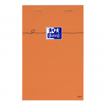 Oxford Bloc-Notes Orange - 11x17 cm - Couverture Enduite - Agraphé - Petits carreaux 5x5 - 160 Pages -  Orange - 100106279_1100_1631695569