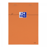Oxford Bloc-Notes Orange - A5 - Couverture Enduite - Agraphé - Petits carreaux 5x5 - 160 Pages - Compatible SCRIBZEE ® - Orange - 100106280_1100_1631695576