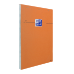 Oxford Bloc-Notes Orange - A4 - Couverture Enduite - Agraphé - Petits carreaux 5x5 - 160 Pages -  Orange - 100106281_1300_1686152218