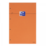 Oxford Bloc-Notes Orange - A4+ - Couverture Enduite - Agraphé - Ligné - 160 Pages - Compatible SCRIBZEE ® - Orange - 100106286_1100_1647274545