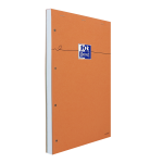 Oxford Bloc-Notes Orange - A4+ - Couverture Enduite - Agraphé - Ligné - 160 Pages - Compatible SCRIBZEE ® - Orange - 100106286_1300_1686171041