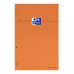 OXFORD Bloc-Notes Orange - A4+ - Couverture Enduite - Agraphé - Ligné Jaune - 160 Pages - Compatible SCRIBZEE ® - Orange - 100106287_1100_1647275585