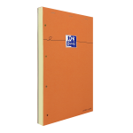 Oxford Bloc-Notes Orange - A4+ - Couverture Enduite - Agraphé - Ligné Jaune - 160 Pages - Compatible SCRIBZEE ® - Orange - 100106287_1300_1686171027
