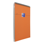 Oxford Bloc-Notes Orange - A4+ - Couverture Enduite - Reliure intégrale - Petits carreaux 5x5 - 160 Pages - Compatible SCRIBZEE - Orange - 100106297_1300_1686152248