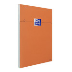 OXFORD Orange Notepad - A4 - Stapled - Coated Card Cover - Seyès - 160 Pages - Orange - 100106303_1300_1677205365
