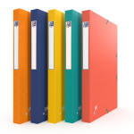Boîte de classement Oxford Bicolor Recyc+ - 24x32 - Dos 25mm - Carte - Couleurs assorties - 100200360_1400_1664175937