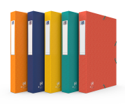 Boîte de classement Oxford Bicolor Recyc+ - 24x32 - Dos 40mm - Carte - Couleurs assorties - 100200402_1400_1686152336