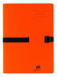 Chemise à sangle Oxford Bicolor Recyc+ - A4 - Extensible - Dos de 13cm - à Clip - Carte - Orange - 100201315_1100_1577452823