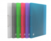 OXFORD HAWAI RING BINDER - A4 - 20 mm spine - 2-O rings - Polypropylene - Translucent - Assorted colors - 100202266_1400_1583939825