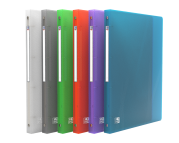 OXFORD HAWAI RING BINDER - A4 - Spine of 20mm - 4-O rings - Polypropylene - Translucent - Assorted colors - 100202319_1400_1695648304